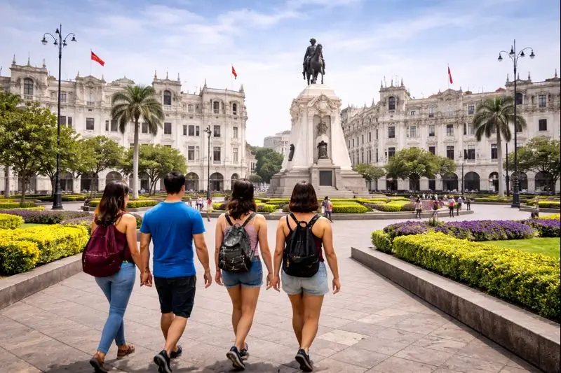 plaza san martin lima city layover tour